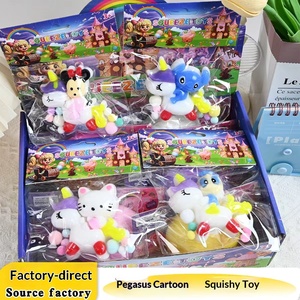Jouet anti-stress Pegasus Licorne style <span class=keywords><strong>dessin</strong></span> <span class=keywords><strong>animé</strong></span> en TPR souple et moelleux à remontée lente, nouveauté sensorielle, balle de décompression, cadeau en gros - Product Image 3
