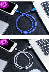 Bán sỉ nhà máy phổ Android V8 Cáp dữ liệu nylon bện 2.4A cáp USB sạc Micro USB Cable cho điện thoại di động - Product Image 5