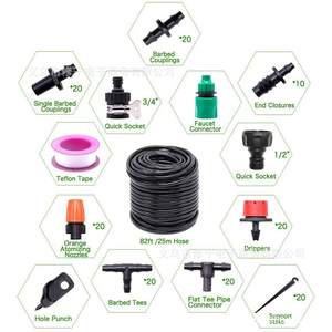 Kit d'irrigation goutte à goutte 25 mètres 1/2 pouce en PVC, système de micro-pulvérisation, ensemble d'arrosage de jardin, solution d'arrosage automatique des plantes - Product Image 2