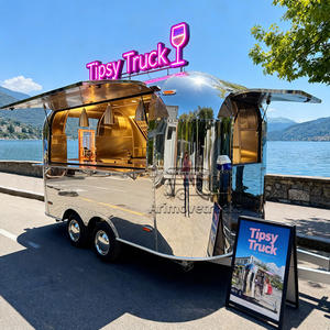 Camión de Comida Remolcable de Acero Inoxidable 304, Remolque Móvil para Comida al Aire Libre, Camión de Comida para Batidos, Remolque de Comida Personalizado con Baño - Product Image 1