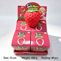 Jouet Squishy Réaliste Géant en Forme de Fruits (Fraise, Ananas, Maïs) – Idéal pour les Fêtes de Noël, Cadeau de Noël, Anti-stress