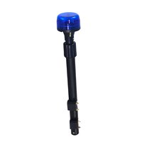Nouveau feu arrière stroboscopique clignotant 12V pour motos montage sur poteau avec accessoires de lumière de voiture de couleurs rouge bleu ambre