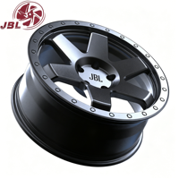 Jantes monobloc forgées tout-terrain pour camion, 18-26 pouces, noires, avec rivets simulés, jantes en alliage Beadlock, 5x114.3/120/139.7 pour pick-up et SUV