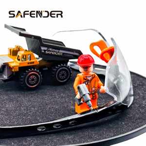 نظارات أمان Ansi Z87.1 Ce En166 متينة شفافة ملونة بطلاء مضاد للصدمات مع أجزاء - Product Image 5