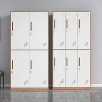 Meubles de dortoir Casier en acier à 6 portes Armoire de rangement pour vêtements du personnel de gymnastique Armoire verrouillable
