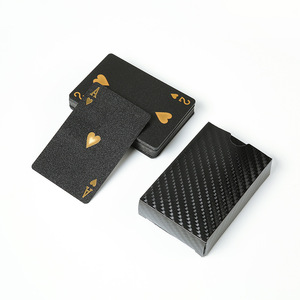 <span class=keywords><strong>Carte</strong></span> <span class=keywords><strong>da</strong></span> Gioco in PVC Ecologiche di Alta Qualità, Stampa Personalizzata su Entrambi i Lati, Nere, per Feste Sociali, <span class=keywords><strong>con</strong></span> Confezione Regalo - Product Image 1