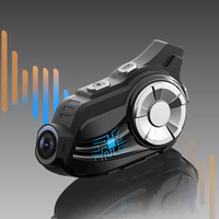 Intercom Bluetooth pour casque de moto Inveer, enregistrement vidéo, portée 1000 mètres, duplex, accessoires moto X3