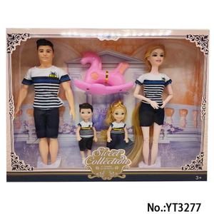 Ensemble de poupées de famille de 11,5 pouces, 4 personnes, mère, père et <span class=keywords><strong>2</strong></span> adorables enfants - Product Image 4