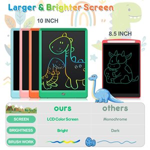 Trẻ em LCD bằng văn bản máy tính bảng 10 inch đầy màu sắc Bảng Vẽ Điện tử máy tính bảng cho chữ viết tay - Product Image 2