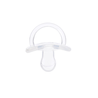 Sucette pour bébé personnalisée en gros Nano Silver matériau en silicone liquide sans BPA poignée à débit variable 0-12 mois sommeil de bébé