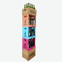 Étagère à vin en bois sur mesure casier à whisky présentoir à bouteilles de magasin d'alcool étagères avec comptoir de boutique