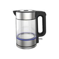 Bouilloire Électrique en Verre Sûre et Durable, Base Rotative à 360 Degrés, Conception Sans Fil, Arrêt Automatique, Protection Contre l'Ébullition à Sec, Pour la Maison et la Cuisine