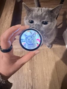 Oferta Especial: Pin Electrónico con IA, Transferencia Inalámbrica de Fotos GIF por Bluetooth, Pin Personalizado con Foto de Mascota o Anime, Pantalla Táctil HD de 1.85 Pulgadas - Product Image 6