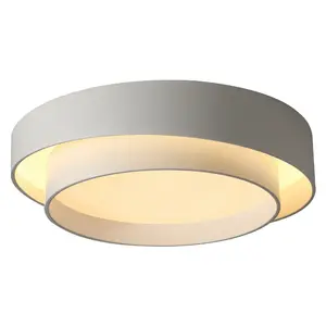 AC220V 50cm diameter round led 3CCT ceiling light 65mm layering thick round ceiling lamp with plastic cover for bedroom
