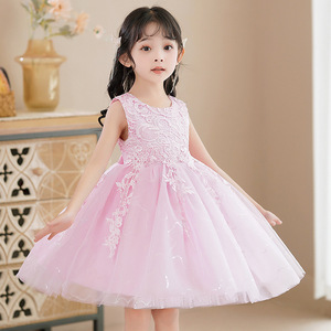 Vestito da festa per neonate Backless elegante pizzo compleanno <span class=keywords><strong>abiti</strong></span> da sposa bambino bambini vestito da principessa per 2-12 anni vestiti del bambino - Product Image 4