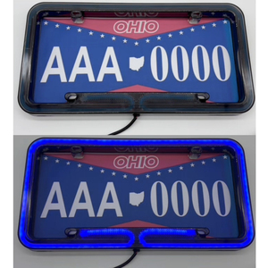 Lumière de plaque d'immatriculation LED chromée de taille américaine Trontech, 12V, ajustement universel - Product Image 4