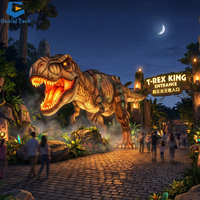 Solution clé en main d'éclairage de festival : Installations personnalisées de lanternes dinosaures Pterosaures pour parcs à thème, zoos, expérience immersive