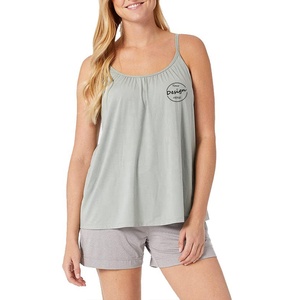 Estate dolce ragazza cinghie <span class=keywords><strong>sottili</strong></span> <span class=keywords><strong>canottiera</strong></span> in tinta unita Oversize senza maniche da donna Top personalizzati di alta qualità abbigliamento donna - Product Image 3
