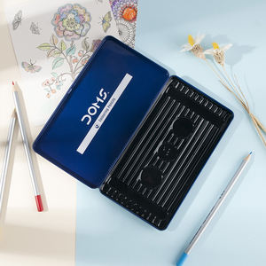 Caja de lata de lápiz rectangular de metal de color personalizado utilizada para almacenar y organizar 12 lápices de colores <span class=keywords><strong>Bos</strong></span> - Product Image 5