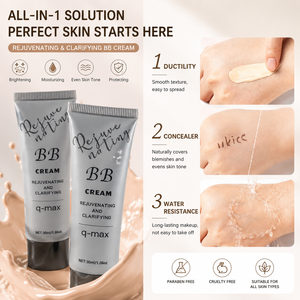 Crème <span class=keywords><strong>BB</strong></span> minérale hydratante, éclaircissante, correctrice, fond de teint, écran solaire, contrôle du sébum, imperméable, résistante à la transpiration, pour tous types de peaux - Product Image 2