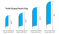 Drapeau promotionnel personnalisé imprimé numériquement, mât en aluminium de 2,8 m ou 3,4 m, drapeau à plume, drapeau de plage, bannière, drapeaux