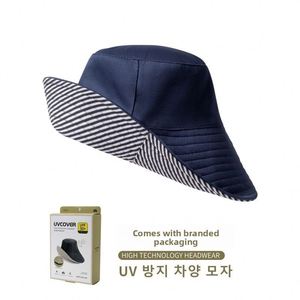 Chapeau de pêcheur double face de style japonais Uvcut pour femmes, anti-UV UPF 50+, imperméable, pare-soleil, chapeau d'extérieur - Product Image 4