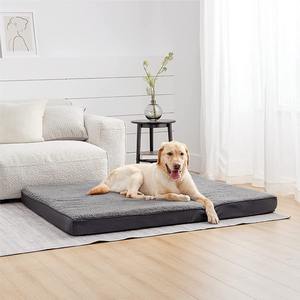 Benutzer definierte Luxus personal isierte Logo Bedsure Hunde bett für großes Hunde bett mit abnehmbaren wasch baren Abdeckung Eier kiste Schaum Haustier Bett - Product Image 5