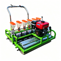 Lichtgewicht handgedragen groentezaaimachine op diesel, voor uien, kool, tomaten en kleine zaden.