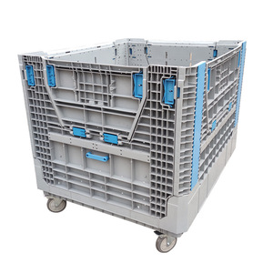 Lớn 1200*1000*975 Mm Nhựa <span class=keywords><strong>Pallet</strong></span> Hộp Có Thể Gập Lại Đóng Mở Kho Xe Nâng Hậu Cần Nhựa Số Lượng Lớn <span class=keywords><strong>Container</strong></span> - Product Image 5