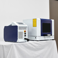 Machine de découpe laser à fibre mini 800W refroidie par air pour la découpe de précision de métaux de 2 mm