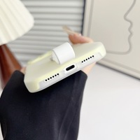 Coque de téléphone ultra-fine en TPU+PC couleur bonbon avec anneau magnétique, cordon de maintien et texture mate pour charge sans fil, compatible 17 Pro Max