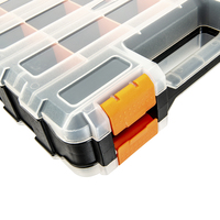 Portable 17 compartiments vis écrous clous boulons matériel outil boîte de rangement organisateur petites pièces mallette de rangement
