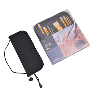 Juego de pinceles para pintar, pinceles para pintar al óleo, 10 piezas, pinceles para pintar al óleo de cerdas de Grado Profesional, Juego de bolsas de <span class=keywords><strong>lona</strong></span> para pintura artística - Product Image 3