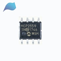 Transceptor CAN de Alta Velocidad MCP2551-I/SN, CI SOIC8 SMD 5V 1Mbps, Chip Tolerante a Fallos para Circuitos de Control Automático Industrial