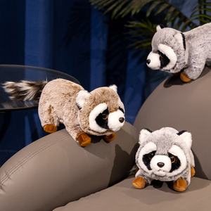 可愛いシミュレーションリアルオーストラリアアライグマぬいぐるみロングソフトぬいぐるみ40cm森の野生動物PPコットン - Product Image 5