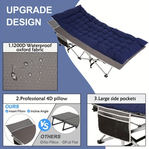 Equipo de Camping de Alta Calidad, Cama Plegable de Metal, Camas de Viaje Plegables, Cama de Camping Plegable Oxford para Adultos, Plegable para Exteriores SS-GH-7050 - Product Image 4
