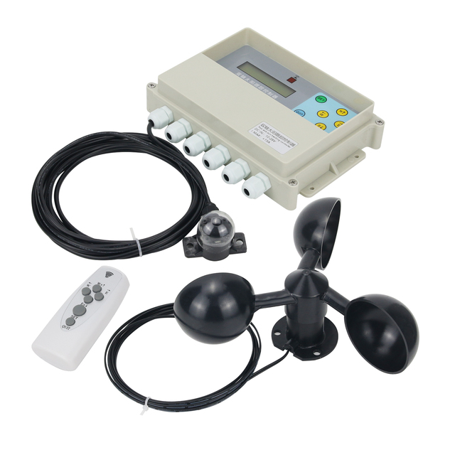 Dual Axis Solar Tracker Controller Automatic Solar Tracking Machine with Remote Control Wind Speed Sensor