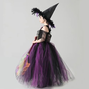 Disfraz <span class=keywords><strong>de</strong></span> Bruja Malvada para Niñas, Disfraz <span class=keywords><strong>de</strong></span> Halloween, Vestido Morado <span class=keywords><strong>de</strong></span> Poliéster, Dibujos Animados <span class=keywords><strong>de</strong></span> Televisión y Cine - Product Image 2