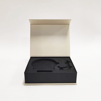 Boîte magnétique en gros, carton gris 157 g/m² 1000 g/m² |   Boîte d'insertion en EVA noir haute densité |   Usine de boîtes rigides pliables imprimées sur mesure