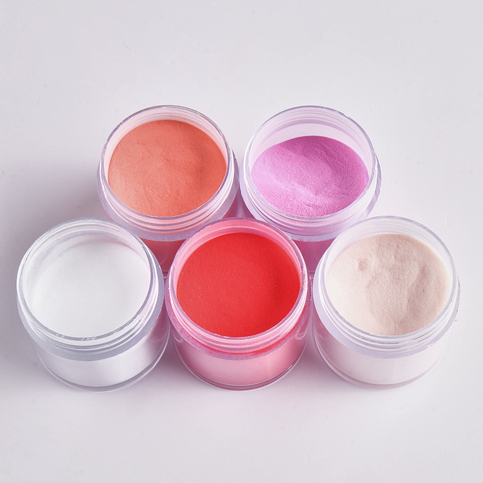 Оптовая продажа, лучшее качество, цветной акриловый порошок для ногтей на заказ, 3 в 1, 2 унции, белый прозрачный акриловый порошок, кристально низкий минимальный заказ