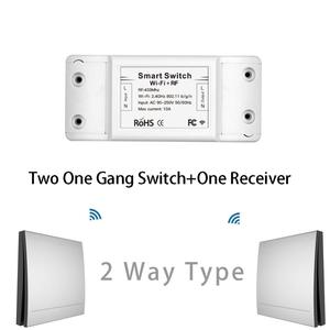 Wifi + RF433 Thông Minh Chuyển Đổi Không Dây Điều Khiển Từ Xa Chuyển Đổi Ánh Sáng FR433 Transmitter Tường Bảng Điều Chỉnh Tuya Smartlife Ứng Dụng Android/IOS Alexa - Product Image 5