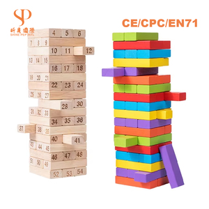 Produits de dropshipping 2026 – Service de sourcing en Chine pour ensemble de blocs en bois de 54 pièces sur mesure en gros - Product Image 2