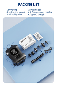Bomba de Aire Portátil NEWO U01 con Modos Preestablecidos, Banco de Energía USB y Luz LED para SUPs, Tiendas de Campaña Inflables y Cojines - Product Image 4