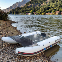 Bateau pneumatique à ponton en PVC pour une personne, bateau de sport, dérive, pêche, leurre, catamaran, mini yacht