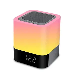 Factory Outlet Decorative Best Smart Touch Dimmer Lamp Alarm Clock Bedside Table Nightlight
