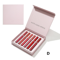 Kit de Rouge à Lèvres Liquide Mat Haute Pigmentation – 6 Teintes, Imperméable, Longue Tenue, Hydratant, Sans Cruauté Animale, Vente en Gros
