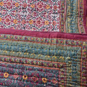 Nouvelle qualité d'impression Premium fait à la main Jaipuri Design bloc impression couette coton main bloc imprimé ethnique Design couette pour une utilisation hivernale - Product Image 1