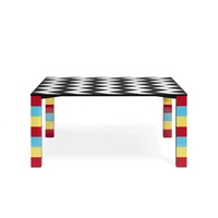 Table de salle à manger contemporaine de luxe en acier inoxydable doré Mobilier de maison moderne avec pierre artificielle pour ensemble de dîner