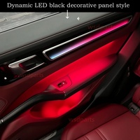 Lámpara LED de Ambiente para Porsche Cayenne 2018-2023, Iluminación Interior para Automóvil, Accesorios para Automóvil, Cubierta Luminosa