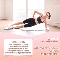 Gummies au collagène L-Glutathion pour femmes, blanchiment de la peau, antioxydant, complément alimentaire naturel pour la vitamine C et E